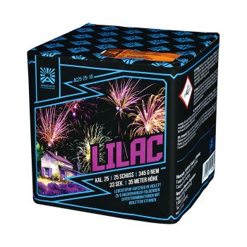 Argento Feuerwerk Silvester Batterie Feuerwerk "Lilac"25 Schuss Batch 2024